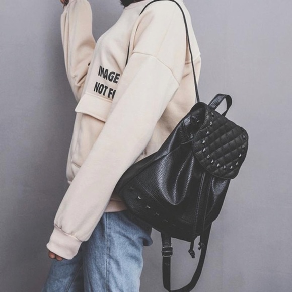 πHPπ π DUBLIN Studded Vegan Leather Backpack - Picture 3 of 8